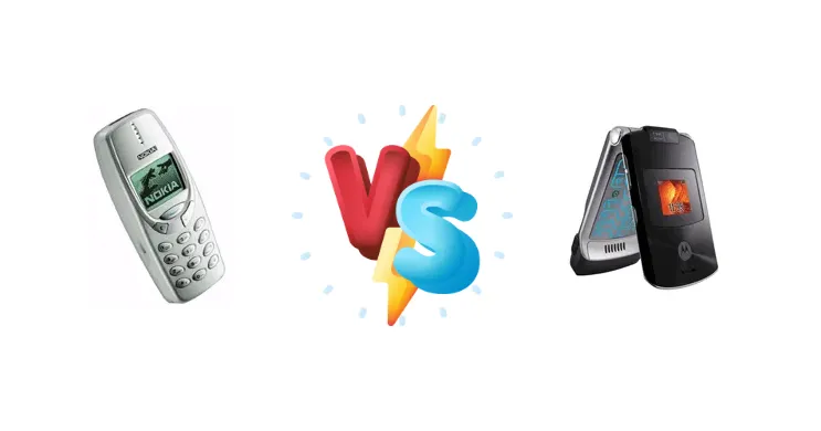 Nokia 3310 vs Motorola RAZR V3xx