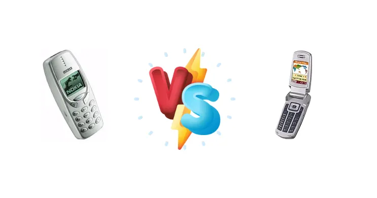 Nokia 3310 vs Samsung E700