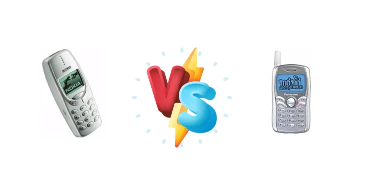 Nokia 3310 vs Panasonic GD55