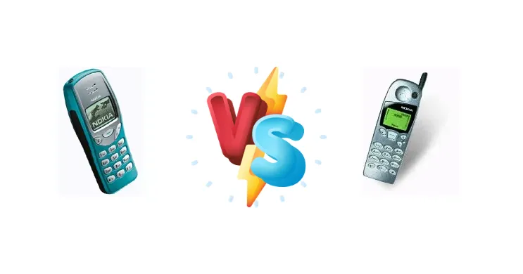Nokia 3210 (1999) vs Nokia 5110