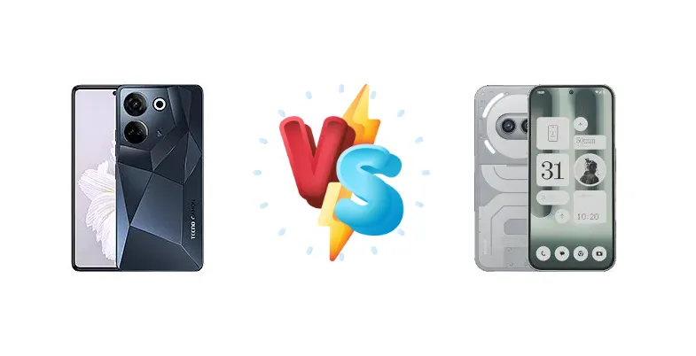 Tecno Camon 20 Pro vs Nothing Phone (2a) Plus