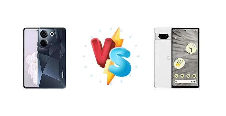 Tecno Camon 20 Pro vs Google Pixel 7a