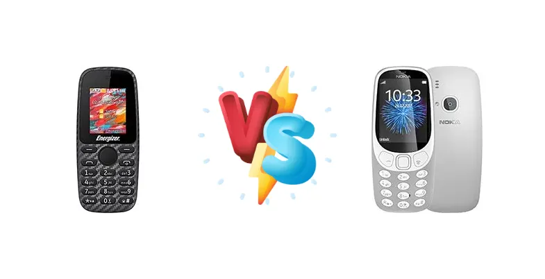 Energizer E2 vs Nokia 3310 (2017)