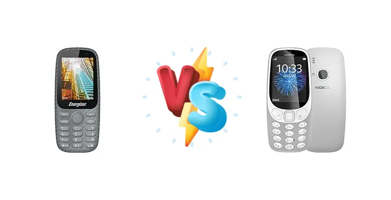 Energizer E24 vs Nokia 3310 (2017)
