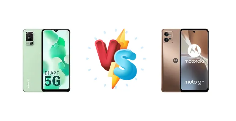 Lava Blaze 1X vs Motorola Moto G32