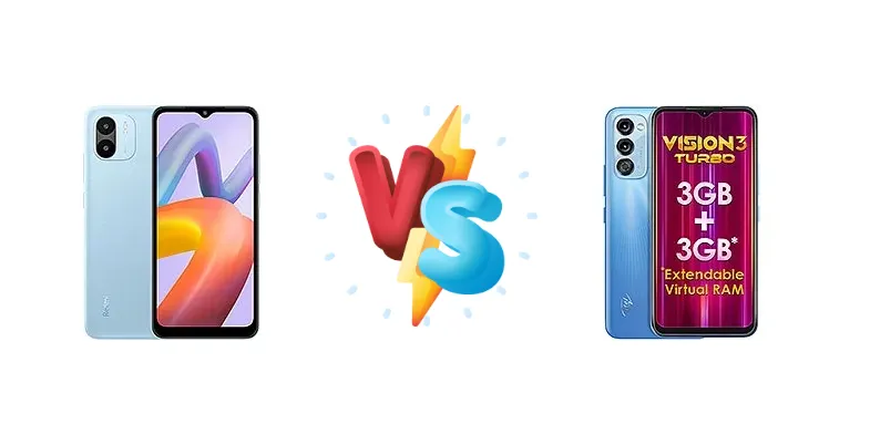 Xiaomi Redmi A2 vs itel Vision 3 Turbo