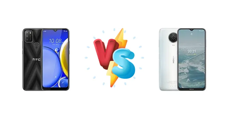 HTC Wildfire E2 Play vs Nokia G20