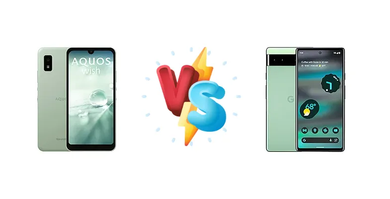 Sharp Aquos wish vs Google Pixel 6a