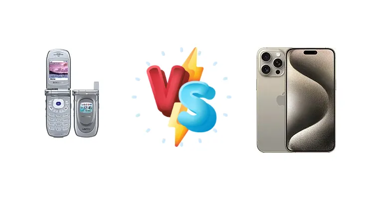 Samsung Z105 vs Apple iPhone 15 Pro Max