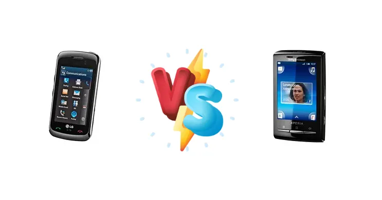 LG GT550 Encore vs Sony Ericsson Xperia X10 mini