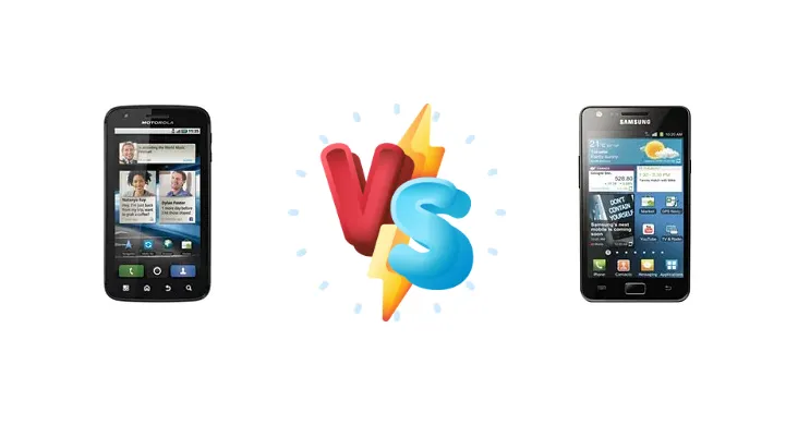 Motorola ATRIX vs Samsung Galaxy S II 4G I9100M