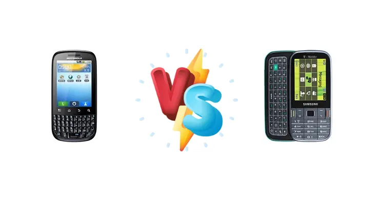 Motorola SPICE Key vs Samsung Gravity TXT T379