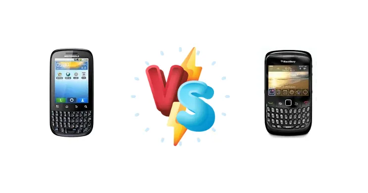 Motorola SPICE Key vs BlackBerry Curve 8520