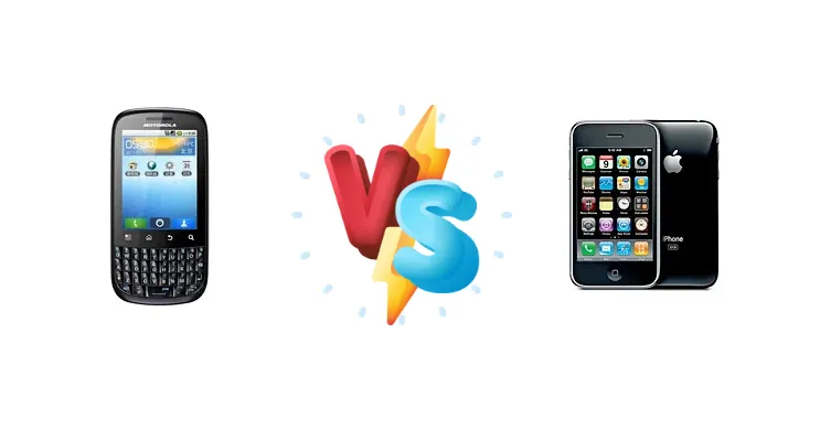 Motorola SPICE Key vs Apple iPhone 3GS