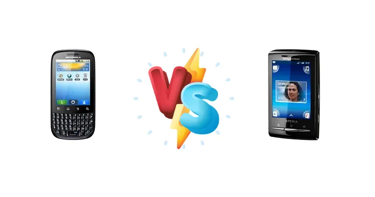 Motorola SPICE Key vs Sony Ericsson Xperia X10 mini