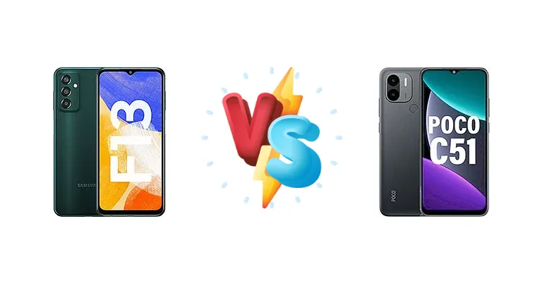 Samsung Galaxy F13 vs Xiaomi Poco C51