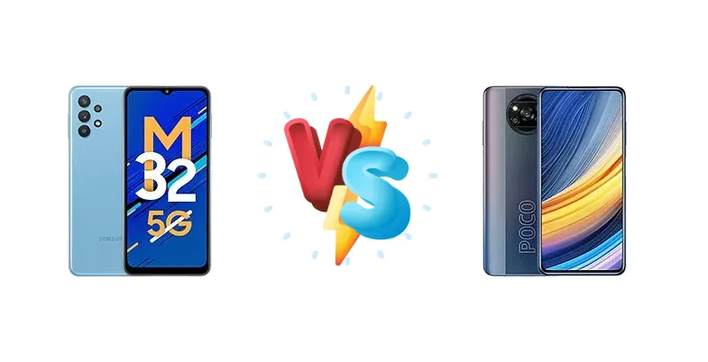 Samsung Galaxy M32 5G vs Xiaomi Poco X3 Pro