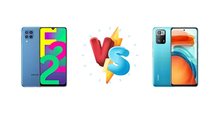 Samsung Galaxy F22 vs Xiaomi Poco X3 GT
