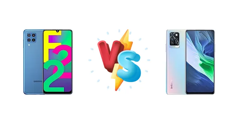 Samsung Galaxy F22 vs Infinix Note 10 Pro NFC