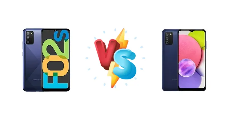 Samsung Galaxy F02s vs Samsung Galaxy A03s