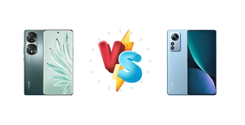 Honor 70 Pro+ vs Xiaomi 12 Pro (Dimensity)