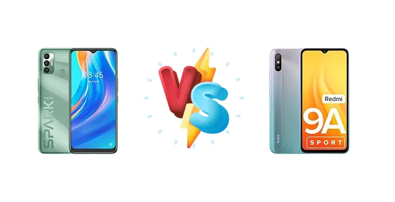 Tecno Spark 7 vs Xiaomi Redmi 9A Sport