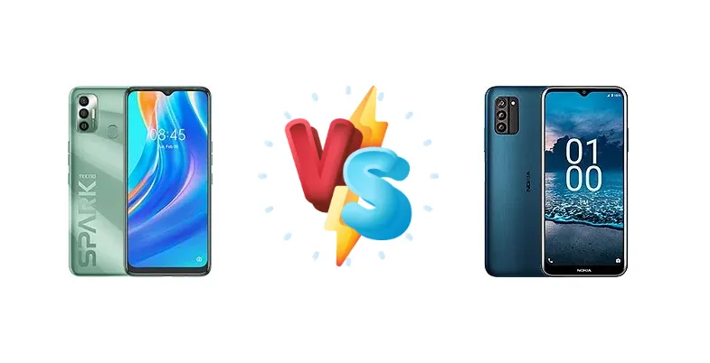 Tecno Spark 7 vs Nokia G100