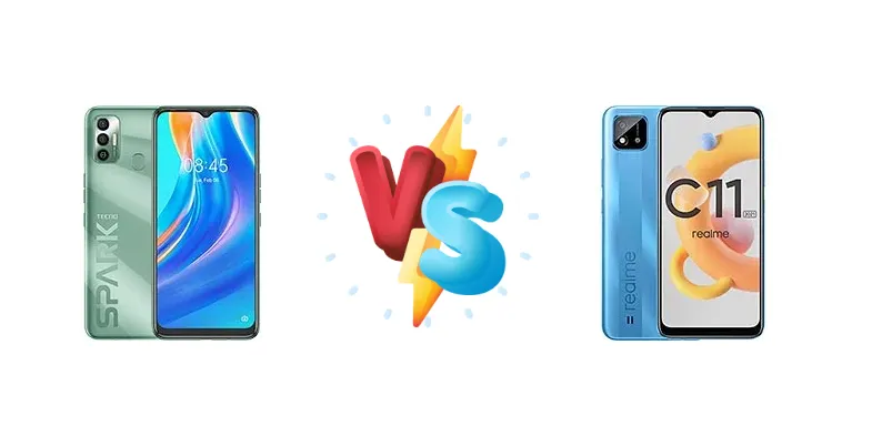 Tecno Spark 7 vs Realme C11 (2021)