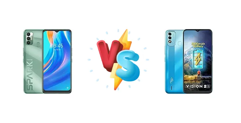 Tecno Spark 7 vs itel Vision 2S
