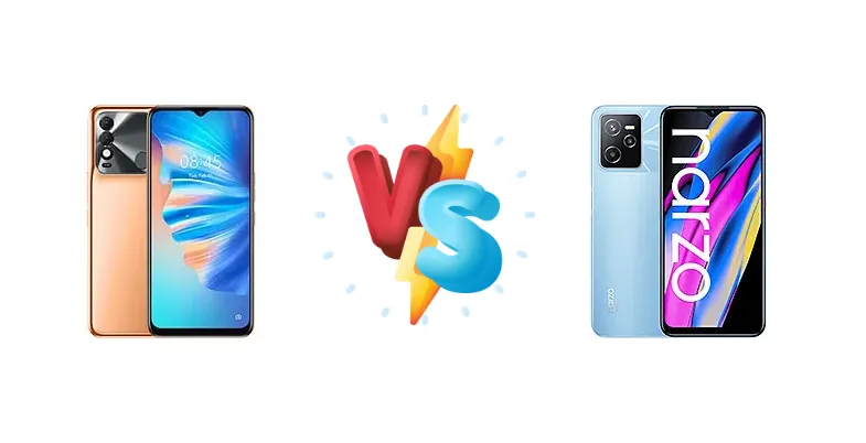 Tecno Spark 8T vs Realme Narzo 50A Prime