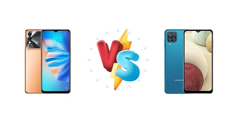 Tecno Spark 8T vs Samsung Galaxy A12 (India)