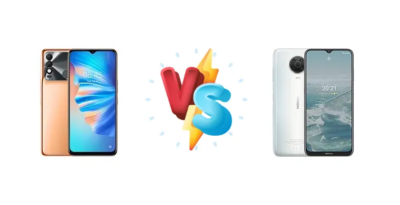 Tecno Spark 8T vs Nokia G20