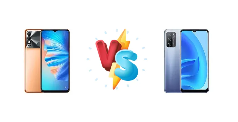 Tecno Spark 8T vs Oppo A55s