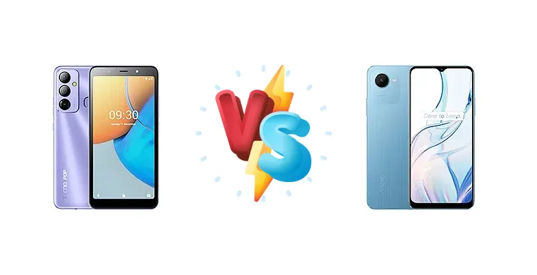 Tecno Pop 6 Go vs Realme C30s