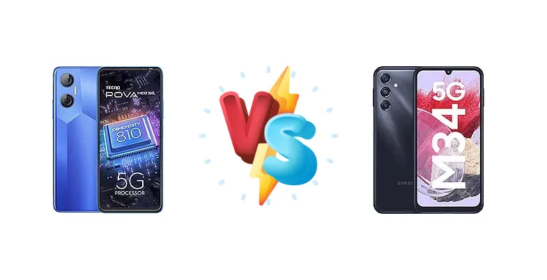 Tecno Pova Neo 5G vs Samsung Galaxy M34 5G