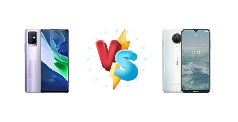 Infinix Note 10 vs Nokia G20