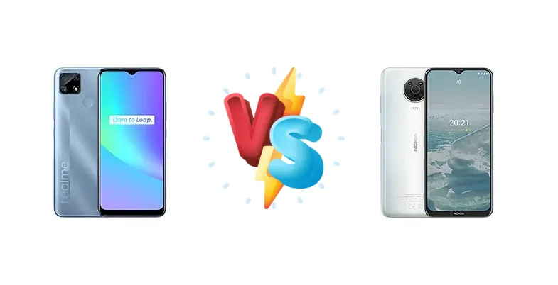 Realme C25 vs Nokia G20