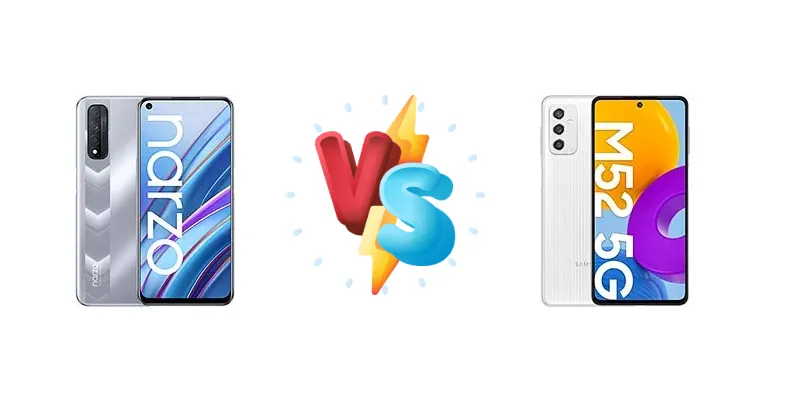 Realme Narzo 30 vs Samsung Galaxy M52 5G