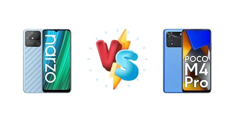Realme Narzo 50A vs Xiaomi Poco M4 Pro