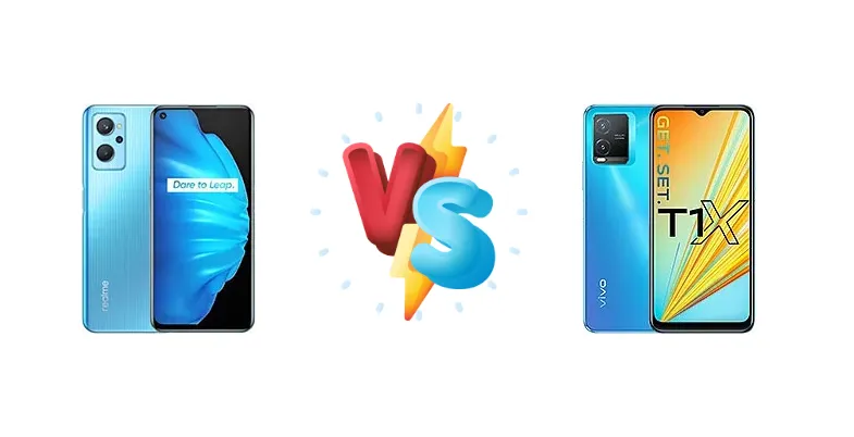 Realme 9i vs vivo T1x (India)