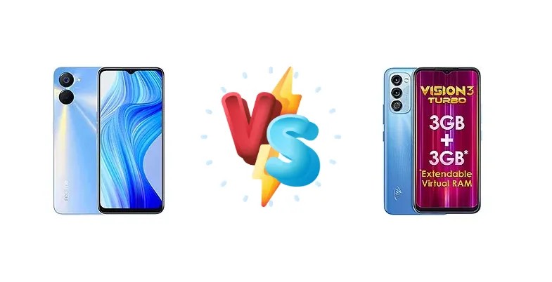 Realme V20 vs itel Vision 3 Turbo: Budget 4G Showdown - Performance & Charging