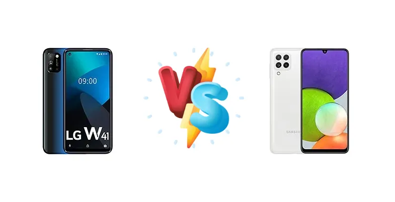 LG W41 vs Samsung Galaxy A22