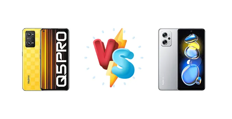 Realme Q5 Pro vs Xiaomi Redmi Note 11T Pro+