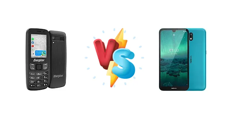 Energizer E242s vs Nokia 1.3