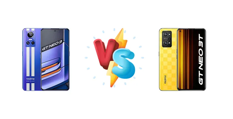 Realme GT Neo 3 150W vs Realme GT Neo 3T