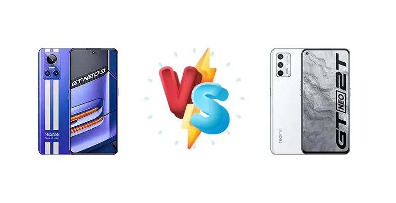 Realme GT Neo 3 150W vs Realme GT Neo2T