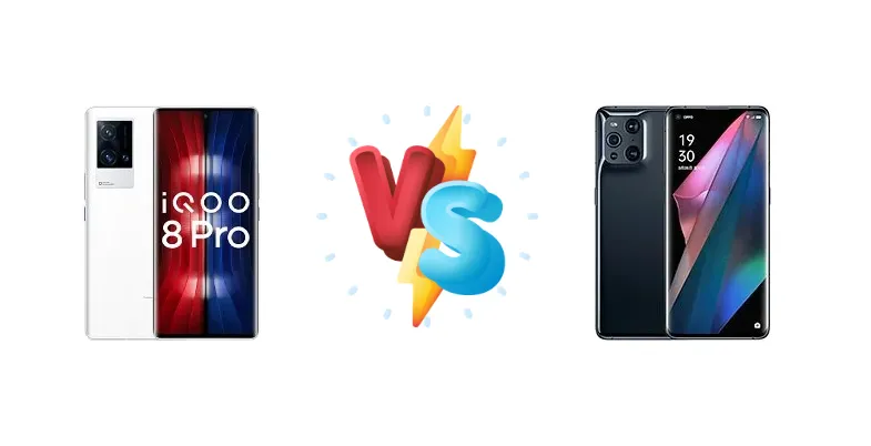 vivo iQOO 8 Pro vs Oppo Find X3 Pro