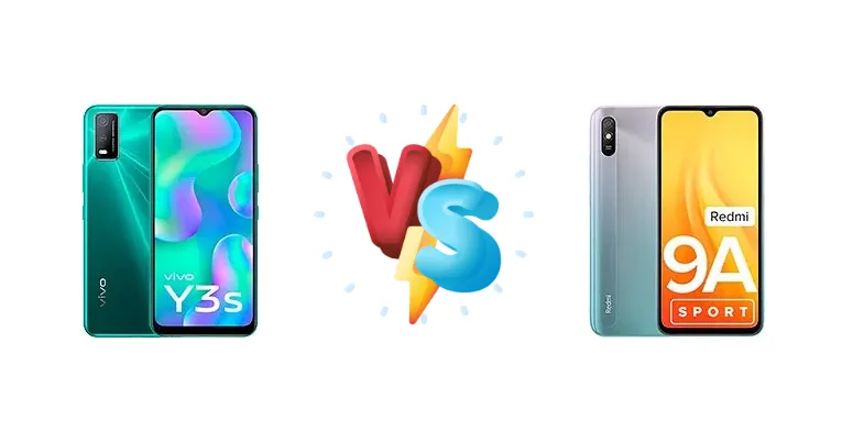 vivo Y3s (2021) vs Xiaomi Redmi 9A Sport