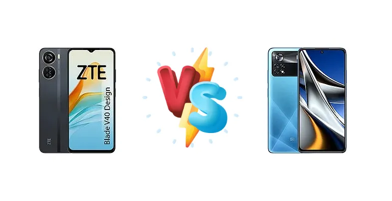 ZTE Blade V40 Design vs Xiaomi Poco X4 Pro 5G