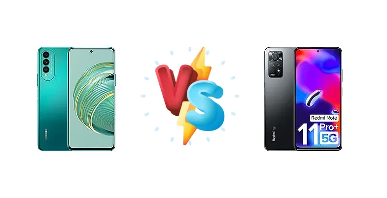 Huawei nova 10z vs Xiaomi Redmi Note 11 Pro+ 5G (India)